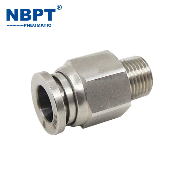 Phụ kiện khí nén bằng thép không gỉ thẳng